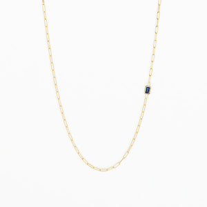 Lola Necklace in Blue Sapphire (5826325905565)