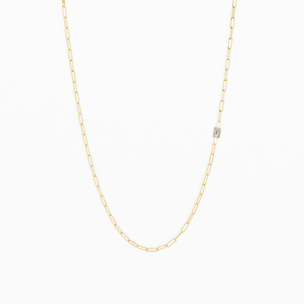 Diamond Chain | Diamond Necklace Chain | Gold Chain with Diamonds 14K White Gold / 16in by Helen Ficalora