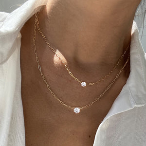Charo Round Diamond Necklace