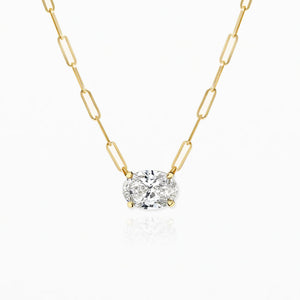 Charo Oval Diamond Necklace