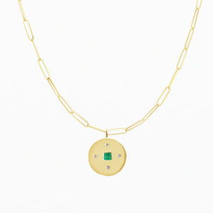 Compass Charm in Emerald (5827630334109)