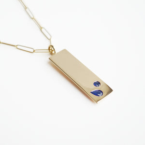 Duo Charm in Blue Sapphire (5827614474397)