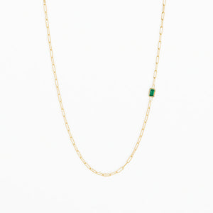 Lola Necklace in Emerald (5826418016413)