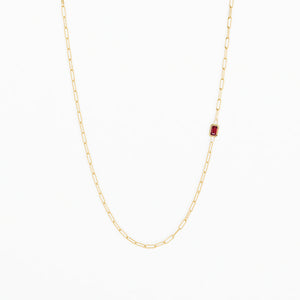 Lola Necklace in Ruby (5826396749981)