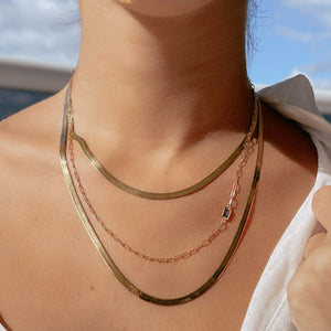 Lola Necklace in Blue Sapphire (5826325905565)