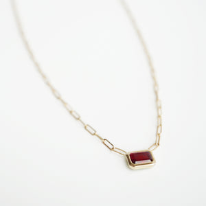 Ro Necklace in Ruby (5826154102941)