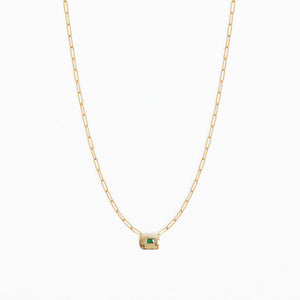 Sofi Necklace in Emerald (5826721579165)