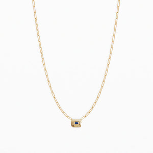 Sofi Necklace in Blue Sapphire (5826718924957)
