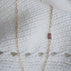 Lola Necklace in Ruby (5826396749981)